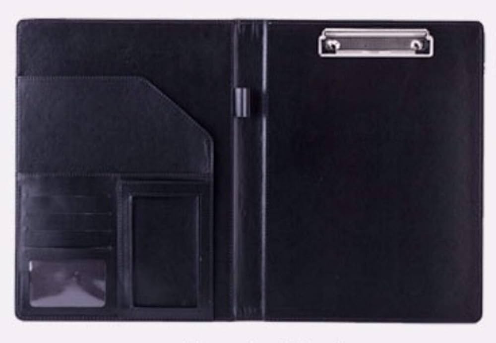 未使用品！ レザー バインダー ファイル クリップ ボード ブラック クロ 黒革 51Z53kexkTL._UF1000,1000_QL80_.jpg