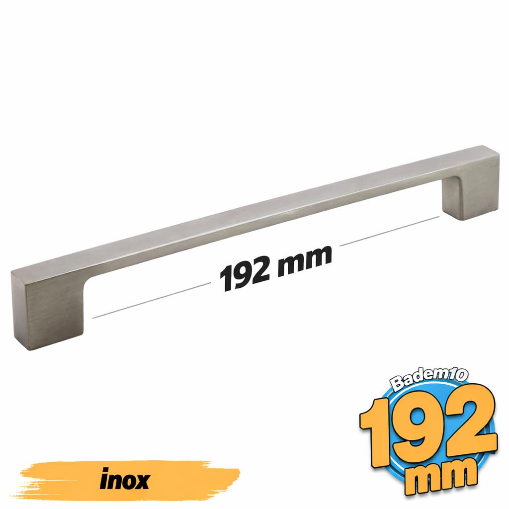 Meram (192 mm - 19.2 cm) İnox Metal Mobilya Mutfak Çekmece Dolap Dolabı Kapak Kulbu Kulpu Kulpları