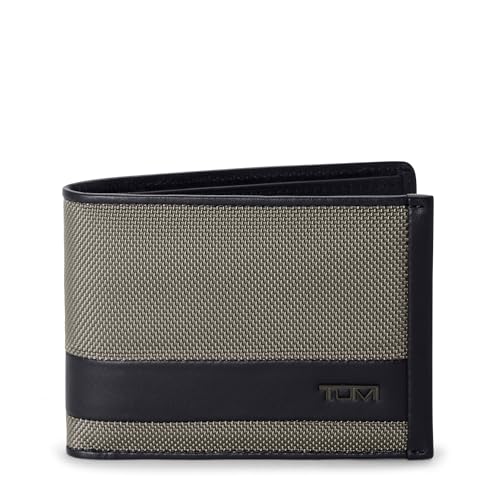TUMI - アルファダブル札入れ - メンズプレミアム財布 - 安全で丈夫 隠しカードポケット付き - グレー合金