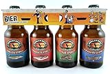 Mit den Angler 4er Träger wird der nächste Angelausflug garantiert zum Vergnügen. Die sorgfältig zusammengestellte Auswahl schmackhafter Biere macht das entspannte Warten auf einen großen Fisch zu einer besonders erholsamen Zeit. Dank des handlichen Tragegriffes lässt sich die Box bequem zur Angelstelle tragen und läutet mit Ihren Fischabbildungen den ersehnten Angelerfolg ein. Forelle, Dorsch oder lieber Hecht?