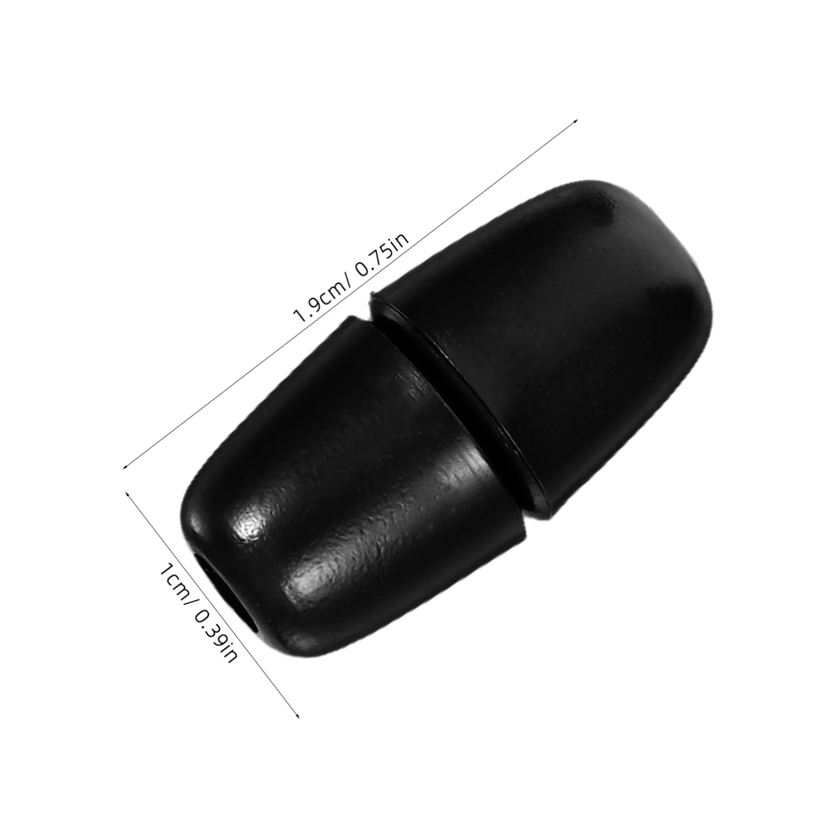 Housoutil 100Pcs Plastic Cord End Caps Multi Functional Drawstring Tips for Clothing Jewelry Making and Craft Projects Durable Plastic Tips for Hat Strings Belts and More