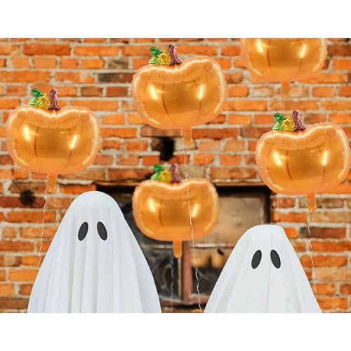 Image of Pumpkin Balloon Thanksgiving Balloons Pumpkin Foil Balloons for Autumn Harvest Thanksgiving Themed Party Decoration Supplier, Birthday Party Balloons Sets 3Pcs