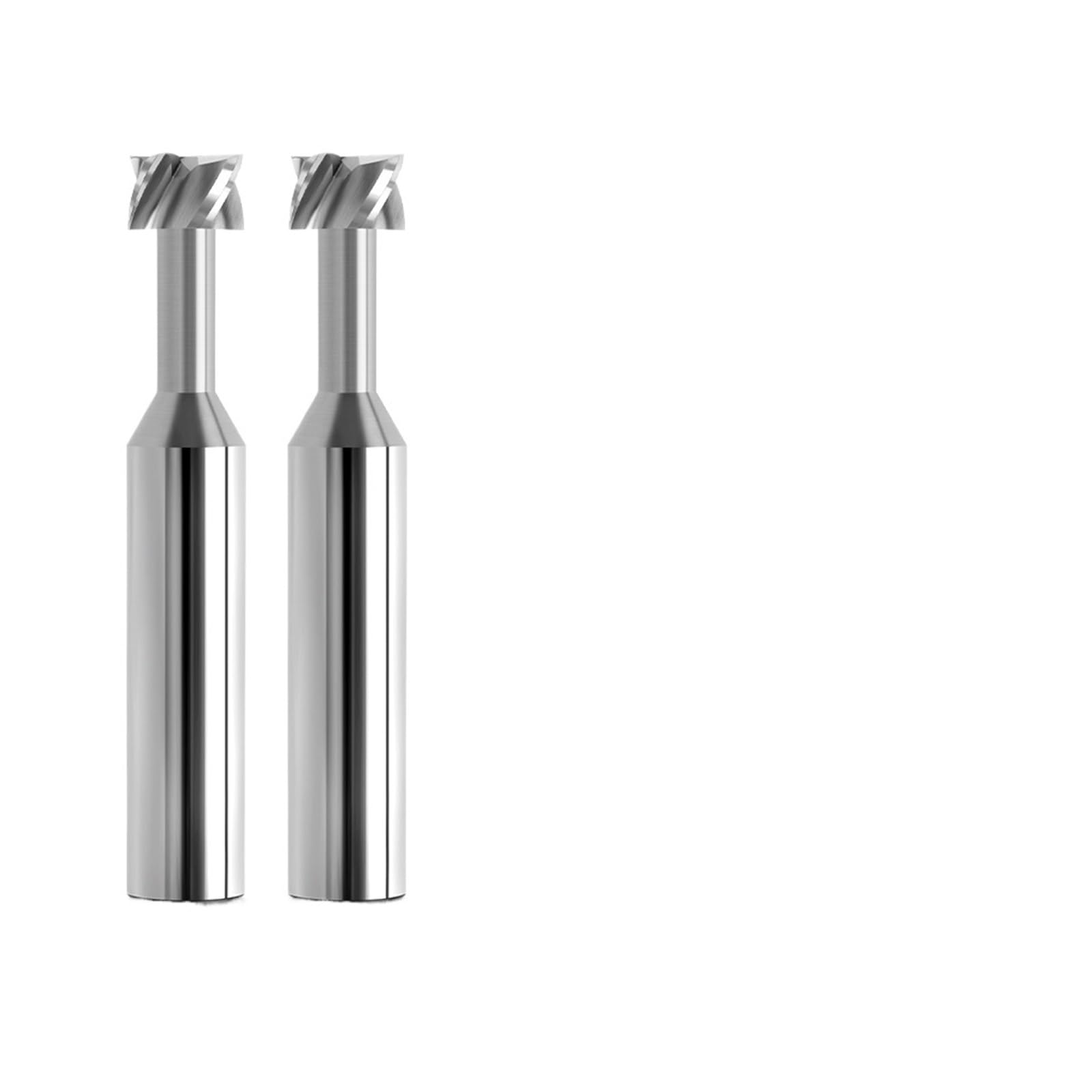 Frezowanie rowków teowych HRC55 do aluminium, stali wolframowej, frez trzpieniowy z węglika spiekanego, 4 ostrza, 5 szt.(12x0.5x15xD12X60L)