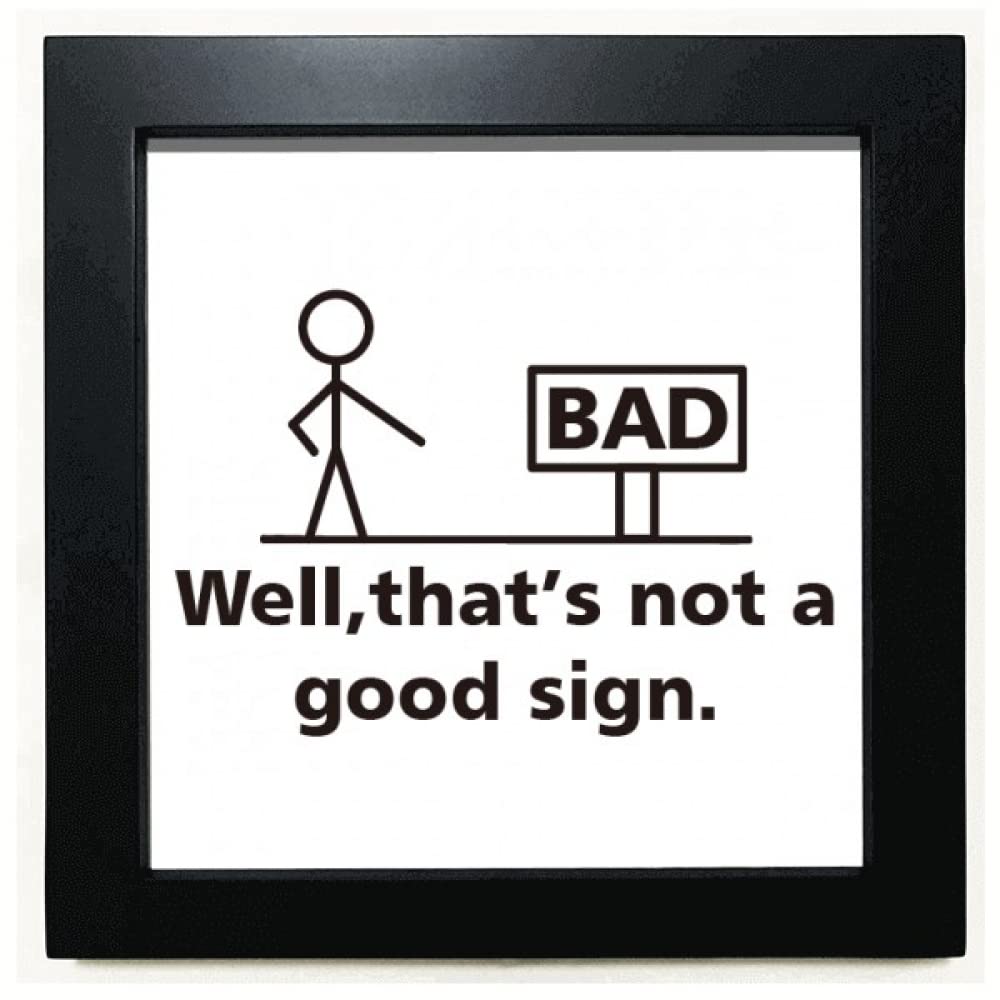 no/no Sign Road Human Indication Black Square Frame Picture Wall ...