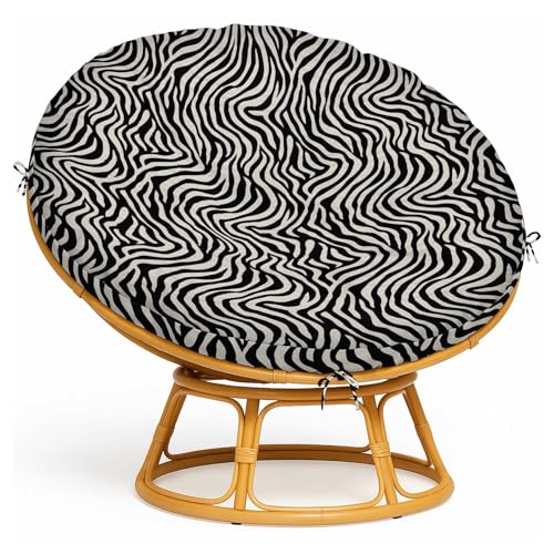 Vargottam 55" Papasan Chair Cushion Cover Waterproof, UV Resistant & Easy to Clean - Fits 50-55 Inch Cushions - Animal Skin Print