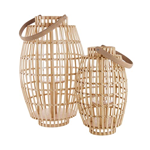 BUTLERS Bamboo Nights Laternen-Set mit Henkel 2 TLG.