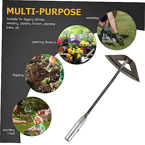 Juego de 2 azadas de hierro para jardinería resistentes miniatura 2