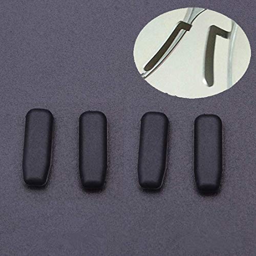 Glasses Nose Pads,BEHLINE Soft Silicone Plug-in/Push-in Nose Pads Nose Piece Replacement for IC! IC Berlin Eyeglasses Sunglasses Frames,Anti-Slip Nose Bridge Pads/Nose Guards(Black)