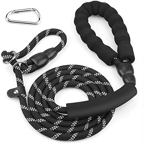 Cooja Dog Leads for Small, Medium, Large Dogs with Comfortable Padded Handle, 6FT Reflective Long Strong No Pull Dog Leash Slip Lead for Training Cover