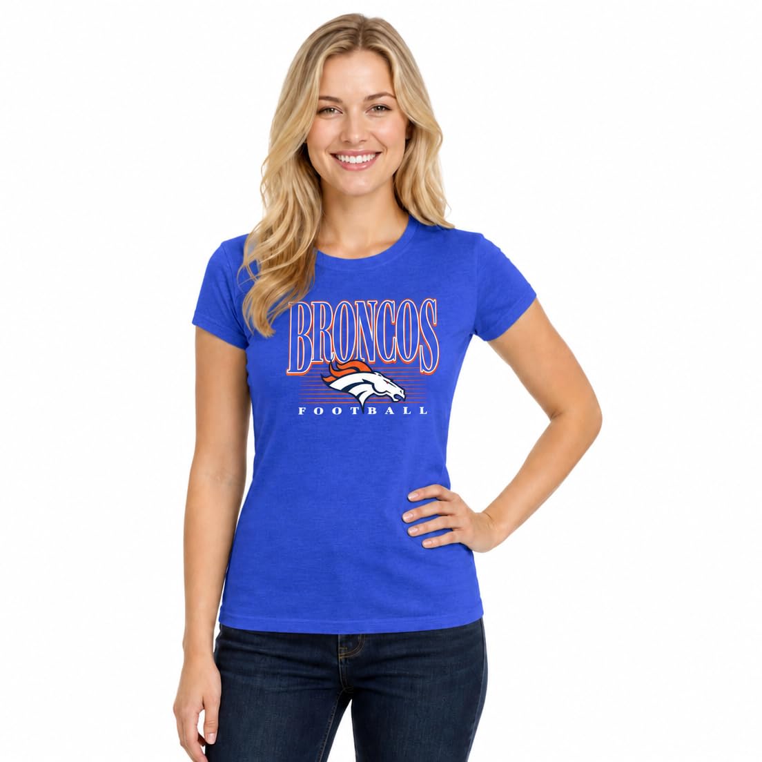 Officially Licensed Women's NFL Overtime Blueprint Short Sleeve T-Shirt