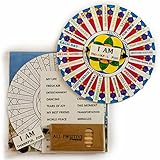 I Am Thankful for Affirmations Gratitude Spinner - Stress Relief, Appreciation, Positivity Activity - Self-Care, Coloring, Arts, Crafts, Journal - Thankfulness Gift for Adults, Kids, Families