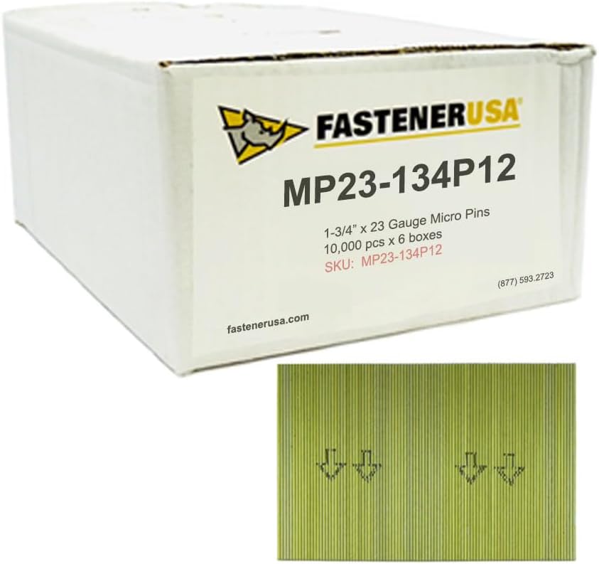 1-3/4" Micro PIN Nails 23GA GALV 60,000ct