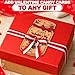 50 DIY Mason Jar Cards for Treats – All-in-One Valentines Day Exchange Cards Set with 50 Treat Bags and 50 Adhesive Strips, Kraft Paper 5.9×3.5