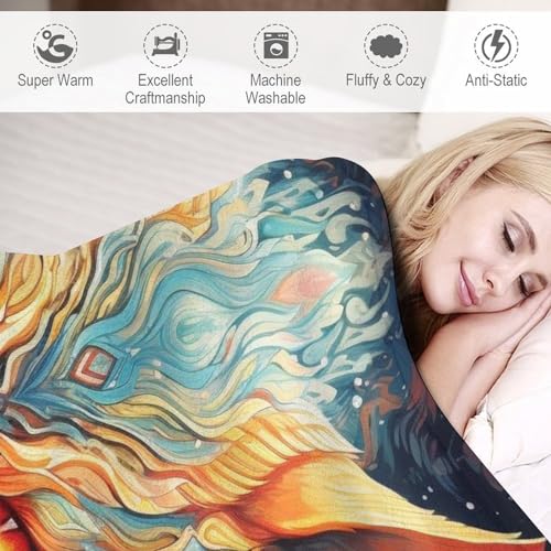 Couverture motif renard 3D, le cadeau idéal pour petits et grands - 4
