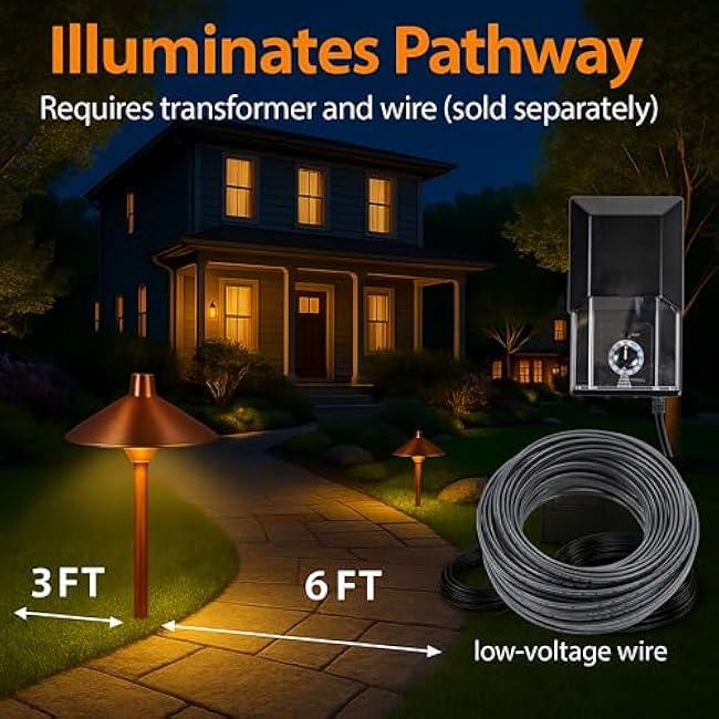 LED Pathway 126 Landscape Light 4W Warm White Mushroom