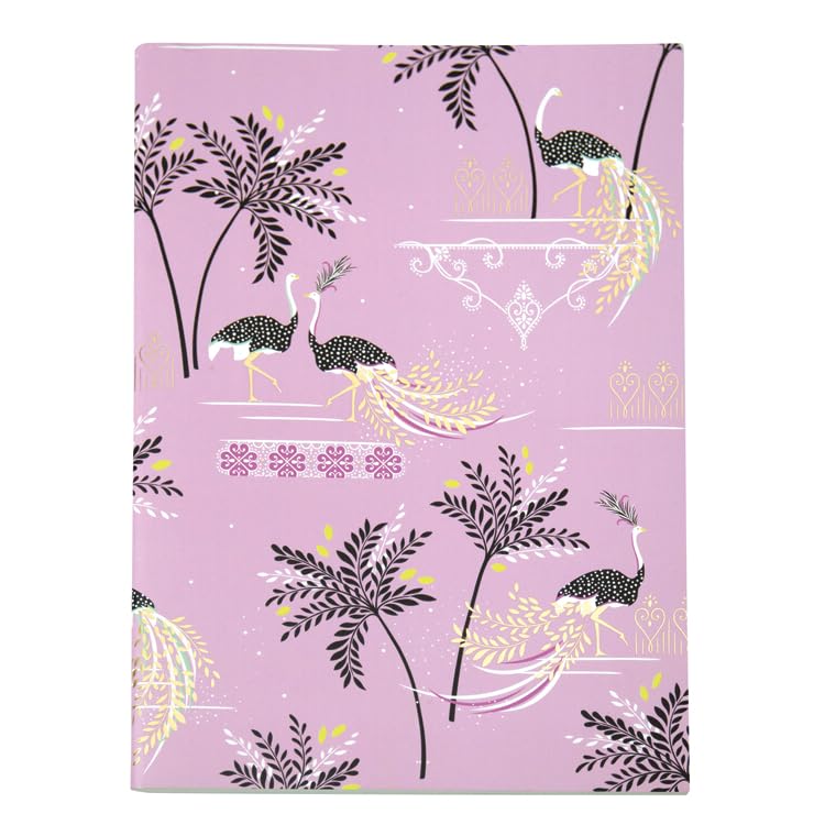 Portico Designs Ltd Sara Miller Savannah Set of 2 A5 Slim Notebooks, Lined Pages, Blue and Pink - Image 2
