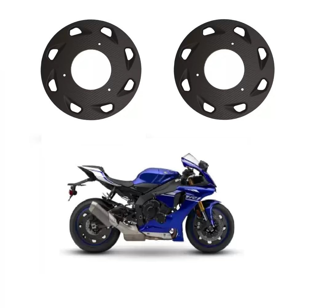 RA ACCESSORIES 17 Inch 2pcs ABS Plastic Disc Bike Wheel Cover for Yamaha R15 V3 Bike Fairing Kit