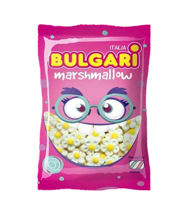 iChuches | Marshmallow - Nubes Dulces | Margaritas o Mariposas | Ideal para Mesas Dulces, Bolsas De Cono, Decoración Fiestas | 100 Unidades. (Margaritas Blancas)