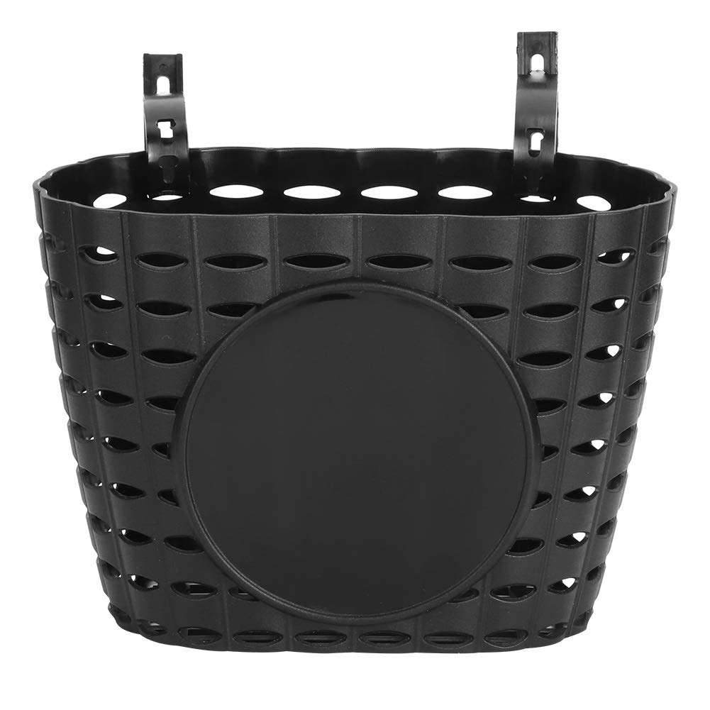 Cestino Anteriore Per Bicicletta Nero, Borsa Appendibile In Plastica Spessa Con Drenaggio, Per Bambini, Accessorio Bike - 4