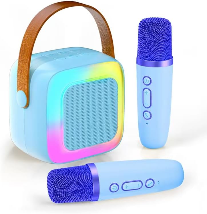 WOWKIDS WowKids YS13 Pink Karaoke Speaker with Two Microphone (BLUE)