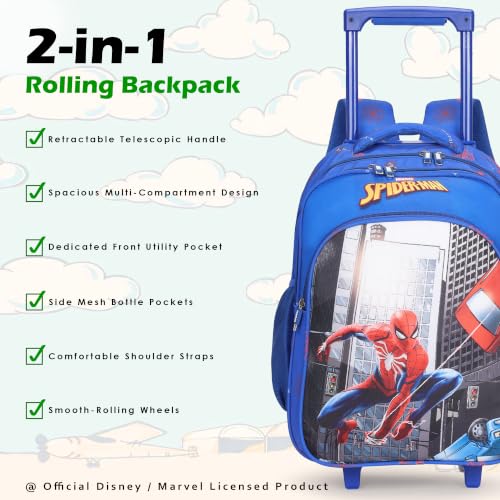 Image of NOVEX Original Kids School Bag with 2 Wheels & Trolley Handle For Easy Travel
