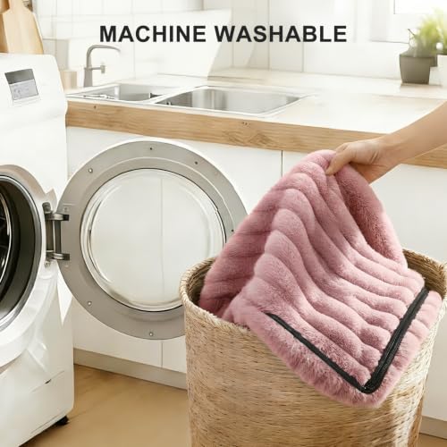 Image of FURTIME Dog Bed for Small Medium Dog, Washable Orthopedic Pet Bed with Removable Cover, Rectangle Soft Calming Sleeping Puppy Bed Durable Pet Cuddler with Anti-Slip Bottom