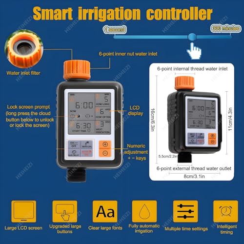 Miniatura 2 de Kit de riego por goteo de bricolaje - Sistema automático de riego de jardín para césped, camas elevadas e invernaderos, 98 pies con adaptadores de