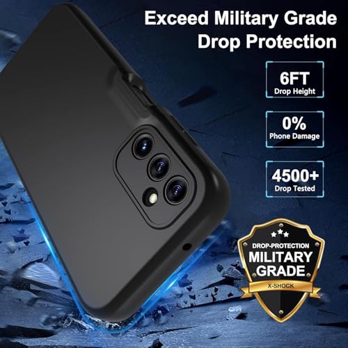 Hensinple for Samsung A14 5G Case, 360 Full Body Shockproof Samsung A14 Case with Built-in Screen Protector Anti-Scratch Protective Cover for Samsung Galaxy A14 5G Black by Hensinple - Used condition - Image 2