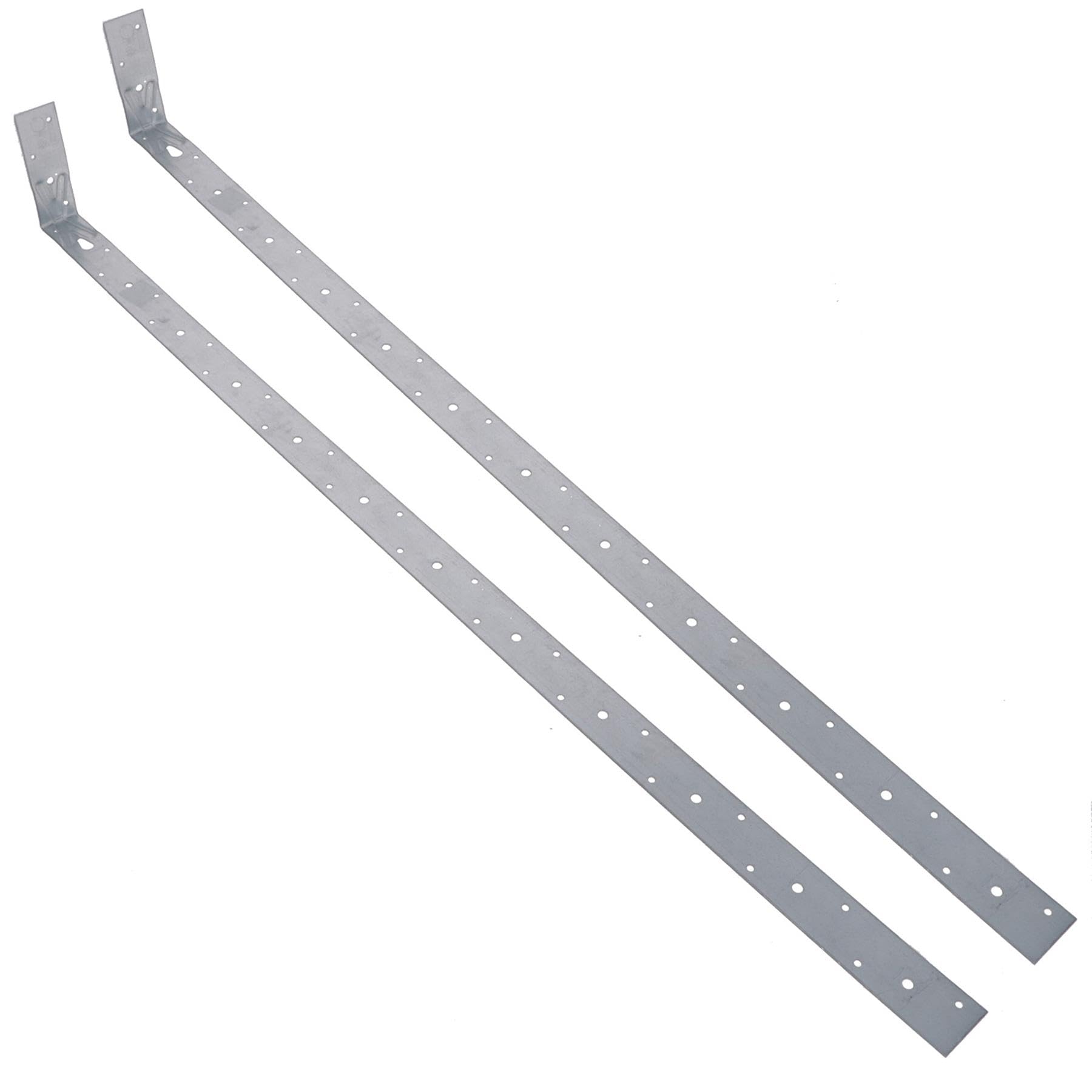 Horizontal X Restraint Strap 1000mm Length 100mm Bend Galvanised 2PK
