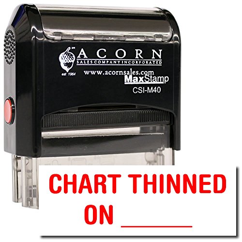 Medical Billing Stamp - Black Ink Self-Inking Chart Thinned Stamp, Ideal for Practice Managers - Efficient and Reliable Tool for Medical Billing and Record Keeping, 1/2 x 1-1/2 Size