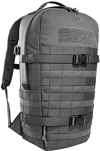 Tasmanian Tiger Essential Pack L MKII Molle Kompatibler, modularer 15 L Daypack Outdoor Wander-Rucksack für Trekking, Schule, Sport, Uni, Arbeit (Titan Grey)