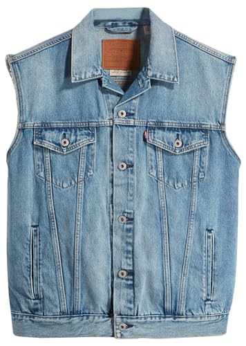 Levi's RELAXED TRUCKER VEST MED INDIGO - WORN IN – Ansicht 4