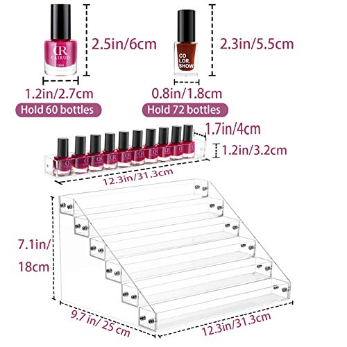 Benbilry Nagellack Organizer mit 6 Ebenen für bis zu 66 Nagellacke