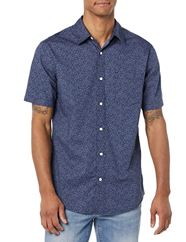 Amazon Essentials mens Short-sleeve Regular-fit Stretch Poplin Shirt4