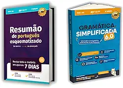 Kit 2 Livros: Resumão de Redação Esquematizado + Gramática Simplificada 6.0 | Guia Prático para ENEM e Concursos