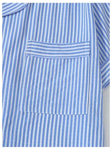 Image of Floerns Women's Floral Pajamas Notch Collar Print Sleepwear Two Piece Pajama Set