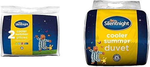 Silentnight Cooler Summer Pillow, Pack of 2 with Silentnight Cooler