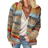 Suéter de mujer otoño invierno moda europea y americana casual suéter de manga larga cárdigan de punto en varios colores talla grande abrigos para mujer 3X con capucha, rosso, M