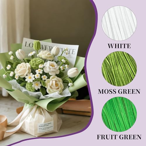 Image of VZF Moss Green Pipe Cleaner Craft Bulk,Thick Fuzzy Chenille Stem Pipe Cleaners for DIY Craft Projects and Decorations,200PCS Chenille Stems,Art and Craft Supplies,Saint Patrick's Day /Christmas Decor