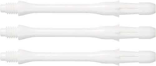 LSTYLE Ejes de dardos vástagos de nailon de hilo estándar 2BA - Blanco delgado 370 largo