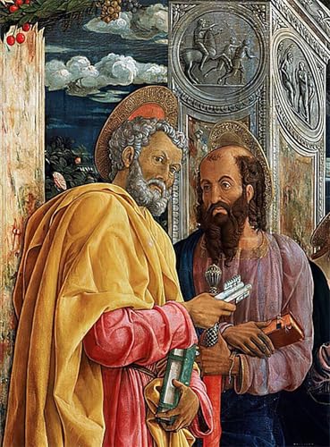 Impression d'affiches Retable de San Zeno Mantegna toile portrait premium