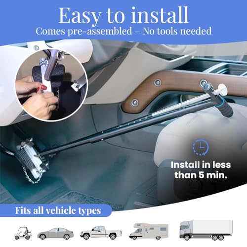 Image of QuicStick Hand Controls Thumb Controlled Drive Assist Portable Hand Controls for Vehicles, Cars, Disabled Driving - Car Hand Controls(Aluminium)