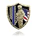 AtSKnSK St. Michael Law Enforcement Challenge Coin Thin Blue Line Police Shield Collectible Gift