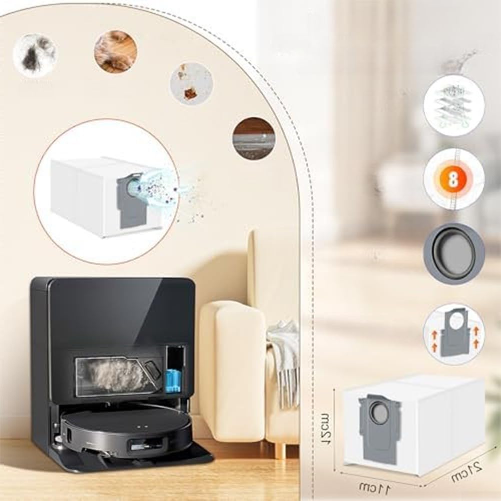 Kit de Brosse WC avec Support Mural avec 24 Têtes de Rechange pour