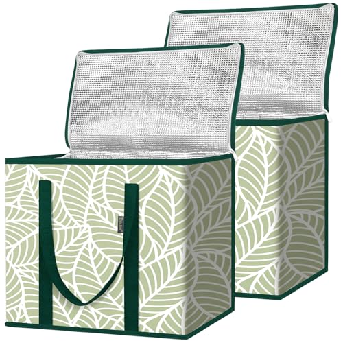 BALEINE Insulated Reusable Grocery Bags (2-Pack)