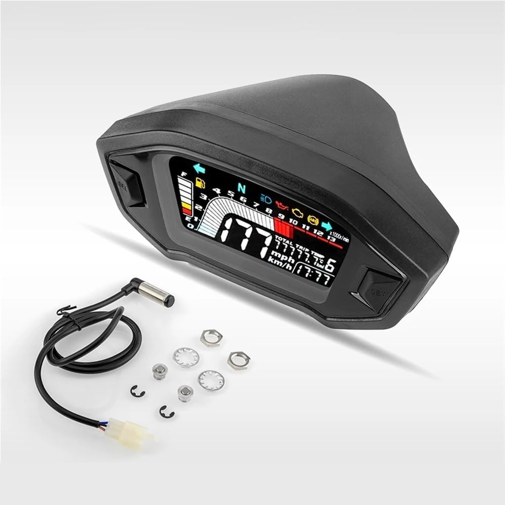 Motorcycle Odometer Digital Motorcycle Digital Dash Universal Board 13RPM LED Tachometer Odometer Tachometer for MSX125 2013-2019