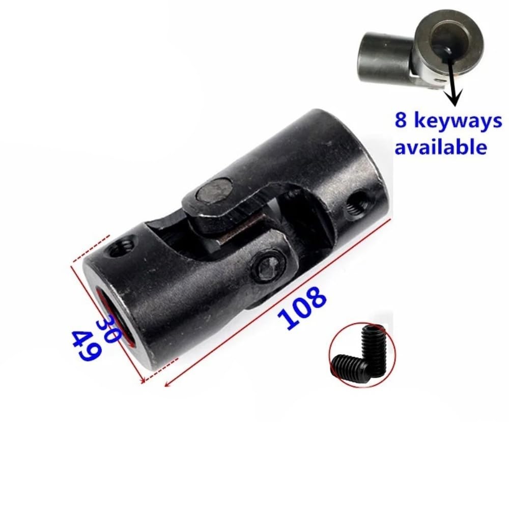 Kreuzgelenk Wellenkupplung 25mm 28mm 30mm Innenloch Stahl Motoranschluss