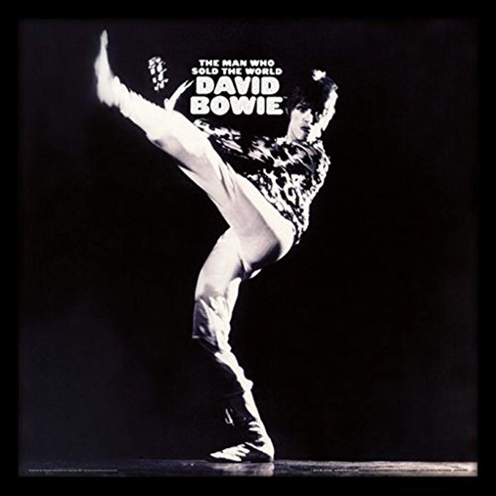 David Bowie Multi-Colour The Man Who Sold The World Kick Framed Classic Album Sleeve Memorabilia, ,12-Inch