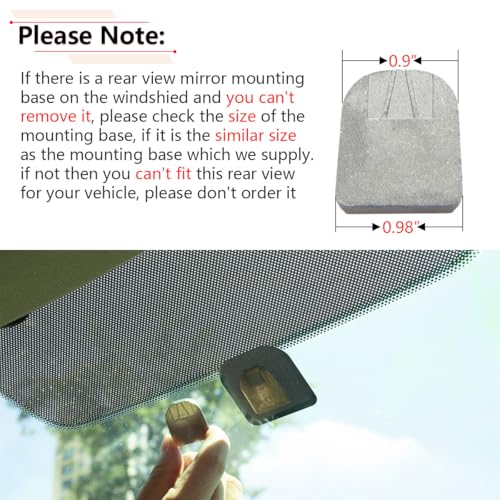 RLB-HILON 10.5” Frameless Rear View Mirror, Universal Fit Type, Compatible with Jeep Kia Hyundai Nissan Toyota Ford Honda And More Models, Day/Night Mirror by RLB-HILON - Image 3