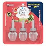 Glade Aromatizante para Hogar, Aroma Sandía Refrescante, Aromatizante Líquido Eléctrico de Ambiente, 3 Repuestos de 21ml